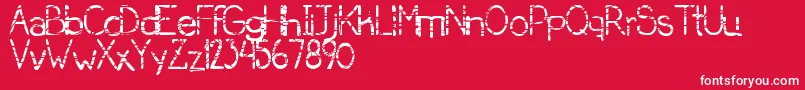 SerialKiller Font – White Fonts on Red Background