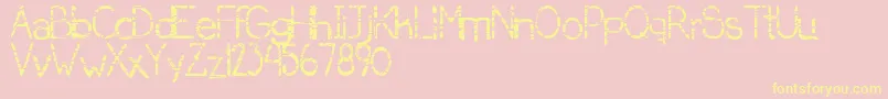 SerialKiller Font – Yellow Fonts on Pink Background