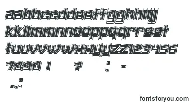  Failed3DFilledItalic font