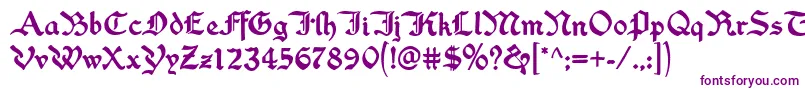 Washingtontext Font – Purple Fonts on White Background