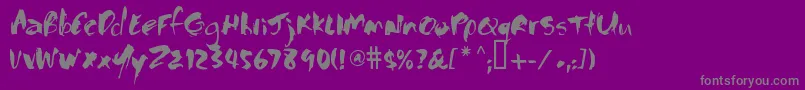VniThufapfanNormal Font – Gray Fonts on Purple Background