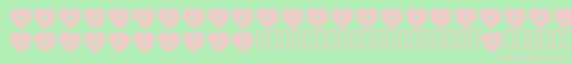 Jlrsh Font – Pink Fonts on Green Background