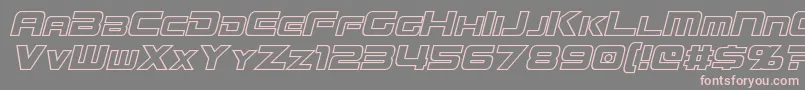 fuente MissionGtRHollowItalic – Fuentes Rosadas Sobre Fondo Gris
