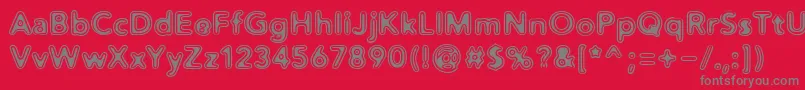 Distro2Vinyl Font – Gray Fonts on Red Background