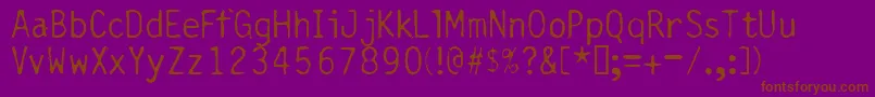 Шрифт Carbgthc – коричневые шрифты на фиолетовом фоне