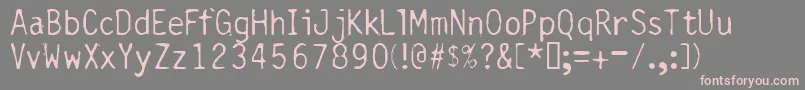 Carbgthc Font – Pink Fonts on Gray Background