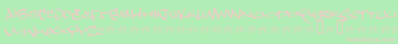 Dopejam Font – Pink Fonts on Green Background