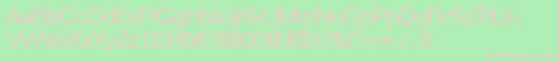 FolderlightdbNormal Font – Pink Fonts on Green Background