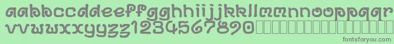 DsArchd Font – Gray Fonts on Green Background