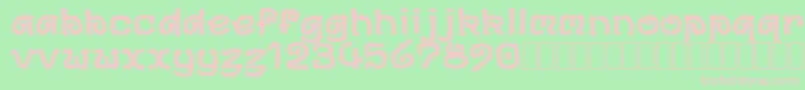 DsArchd Font – Pink Fonts on Green Background