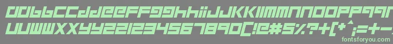 RobotChildren Font – Green Fonts on Gray Background