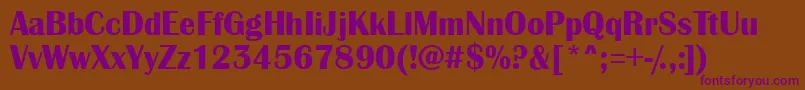 AAlbionicBold Font – Purple Fonts on Brown Background