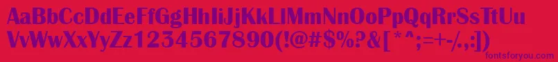 AAlbionicBold Font – Purple Fonts on Red Background