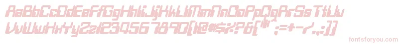 TwobitBoldItalic Font – Pink Fonts on White Background