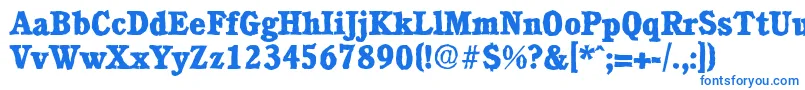 CalgaryantiqueXboldRegular Font – Blue Fonts on White Background
