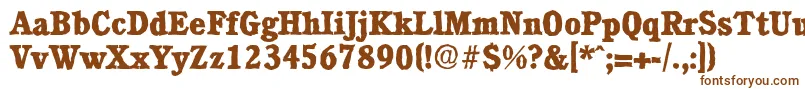 CalgaryantiqueXboldRegular Font – Brown Fonts on White Background