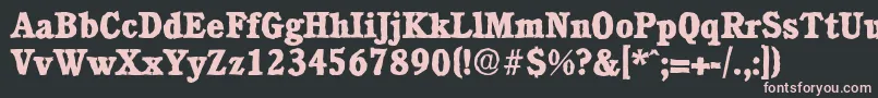 CalgaryantiqueXboldRegular Font – Pink Fonts on Black Background