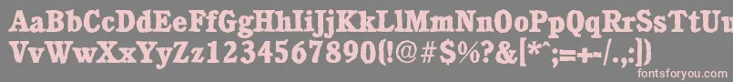 CalgaryantiqueXboldRegular Font – Pink Fonts on Gray Background