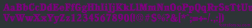 CalgaryantiqueXboldRegular Font – Purple Fonts on Black Background
