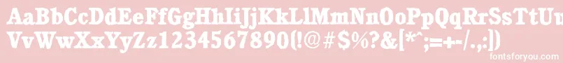 CalgaryantiqueXboldRegular Font – White Fonts on Pink Background