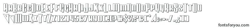 Шрифт Vindicator3D – многолинейные шрифты