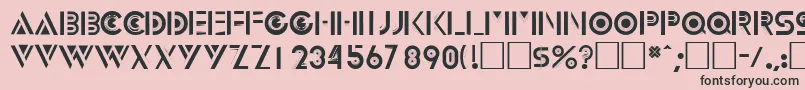 InnovadisplaycapssskRegular Font – Black Fonts on Pink Background