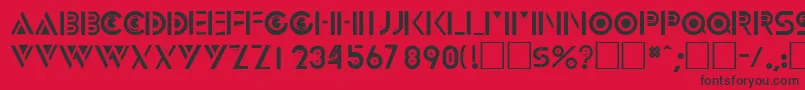 InnovadisplaycapssskRegular Font – Black Fonts on Red Background