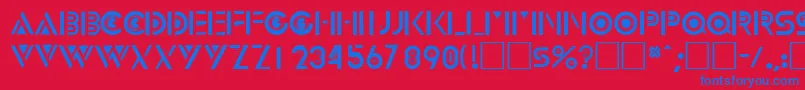 InnovadisplaycapssskRegular Font – Blue Fonts on Red Background