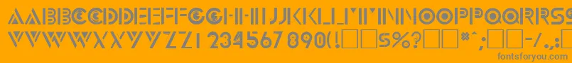 InnovadisplaycapssskRegular Font – Gray Fonts on Orange Background