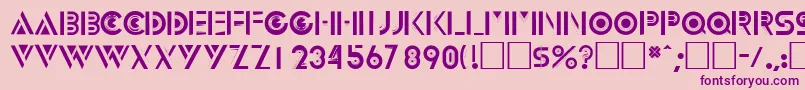 InnovadisplaycapssskRegular Font – Purple Fonts on Pink Background