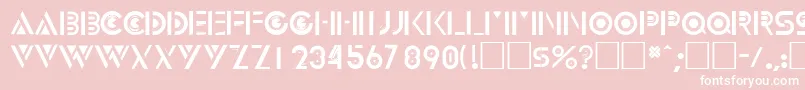 InnovadisplaycapssskRegular Font – White Fonts on Pink Background