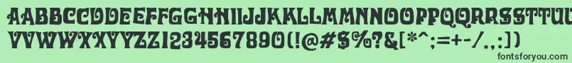 OtobokeRegular Font – Black Fonts on Green Background