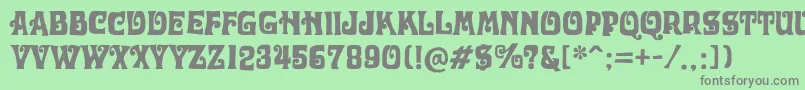 OtobokeRegular Font – Gray Fonts on Green Background