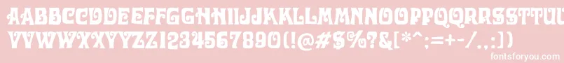 OtobokeRegular Font – White Fonts on Pink Background