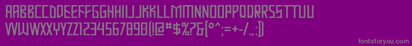 フォントMastod – 紫の背景に灰色の文字