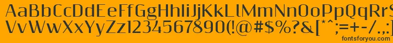 Resagnictobold Font – Black Fonts on Orange Background