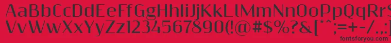 Resagnictobold Font – Black Fonts on Red Background