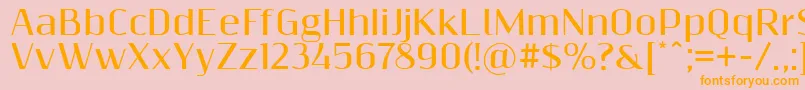 Resagnictobold Font – Orange Fonts on Pink Background