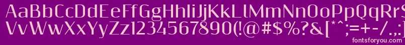 Resagnictobold Font – Pink Fonts on Purple Background