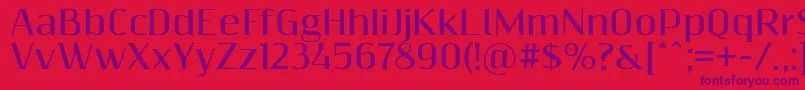 Resagnictobold Font – Purple Fonts on Red Background