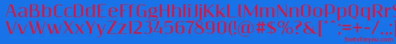 Шрифт Resagnictobold – красные шрифты на синем фоне