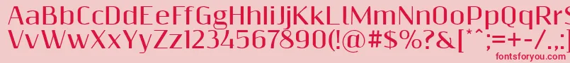 Resagnictobold Font – Red Fonts on Pink Background