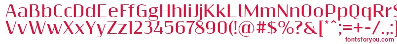 Resagnictobold Font – Red Fonts on White Background