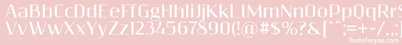 Resagnictobold Font – White Fonts on Pink Background