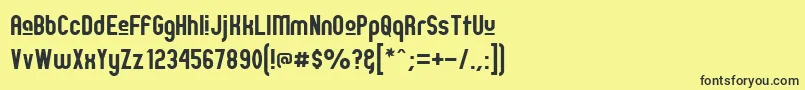 More about Zillmu Font Zillmu Font – Black Fonts on Yellow Background