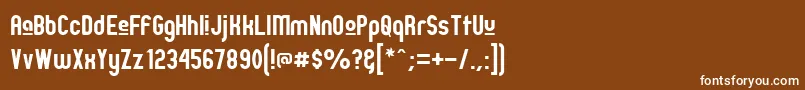 Zillmu Font – White Fonts on Brown Background