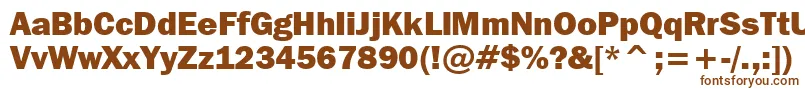 FranklinGothicItcHeavyBt Font – Brown Fonts