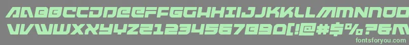 Armedlightningsemital Font – Green Fonts on Gray Background