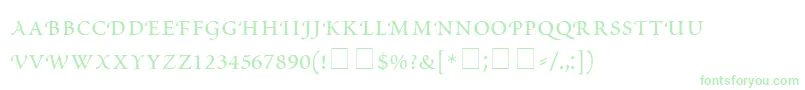 ScriptoriaSmallCapsSsi Font – Green Fonts on White Background
