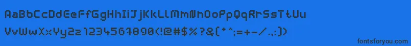 fuente WebpixelBitmapBold – Fuentes Negras Sobre Fondo Azul